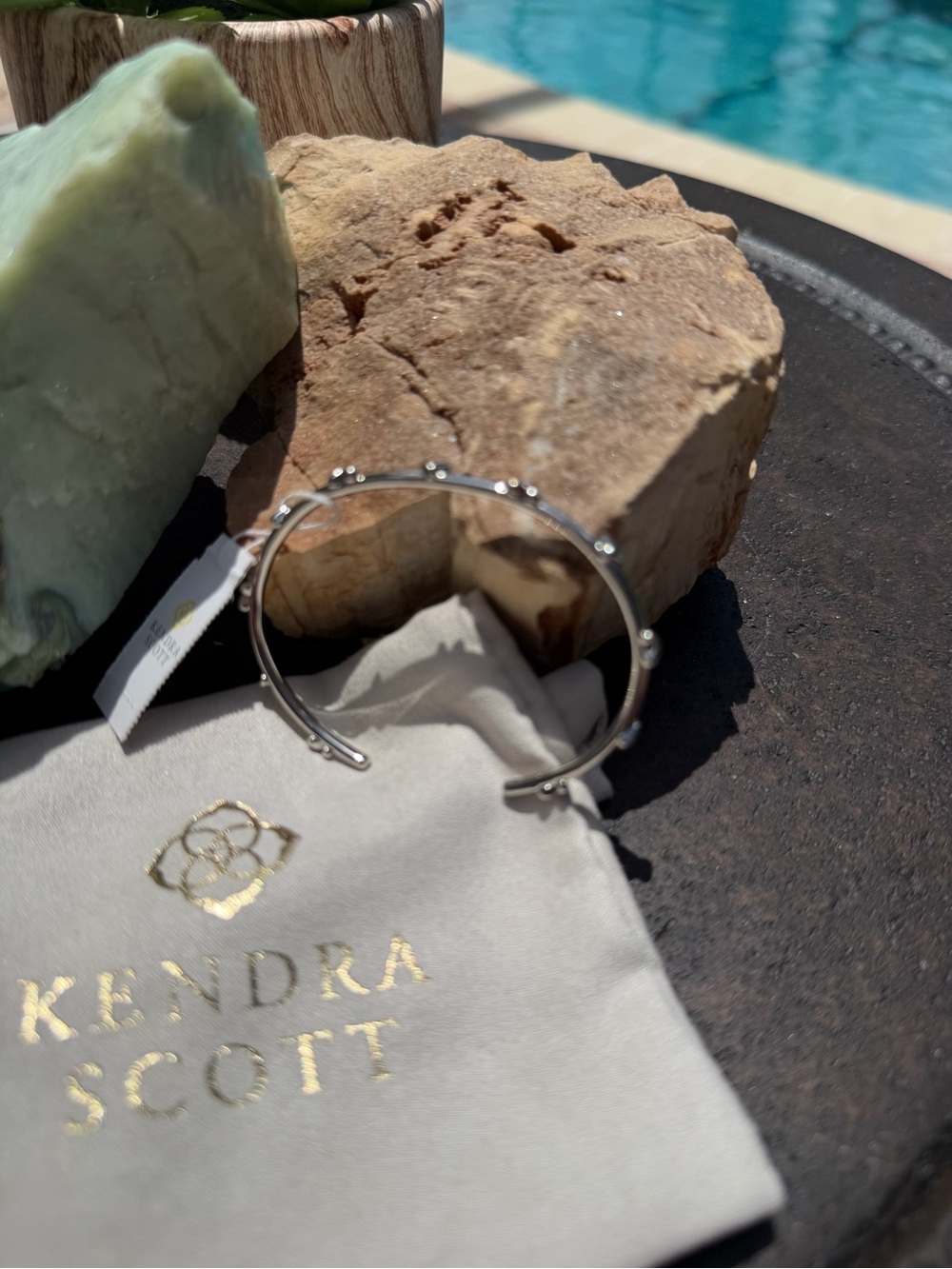 NWT KENDRA SCOTT Cuff Bracelet- Beautiful Designer - Classic - Boho Silver